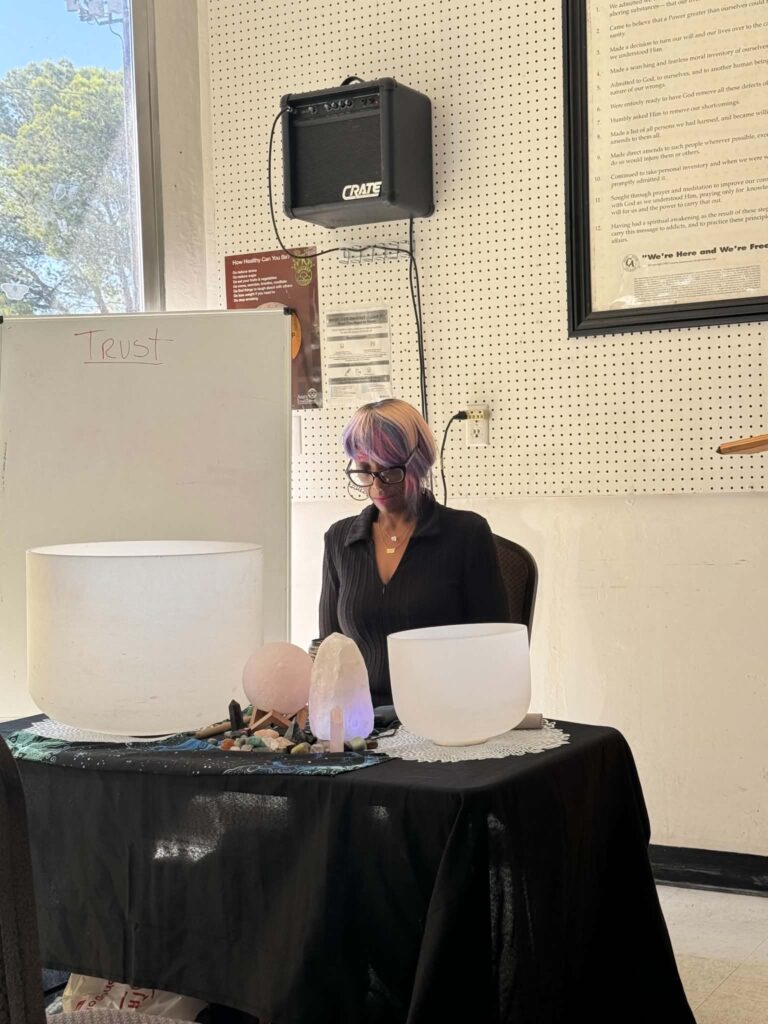 JINGA DURING SOUND THERAPY SESSIONS